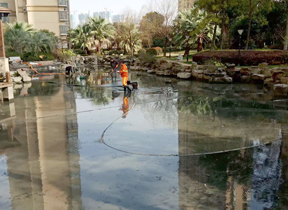 寻甸景观池淤泥清理